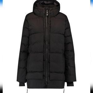 Black Azurite puffer coat